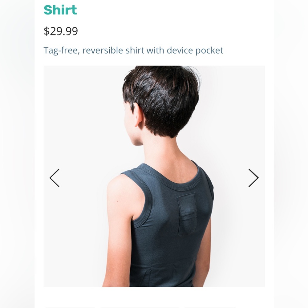 Angelsense adult small Gray Reversible Tank Top with Device Pocket
